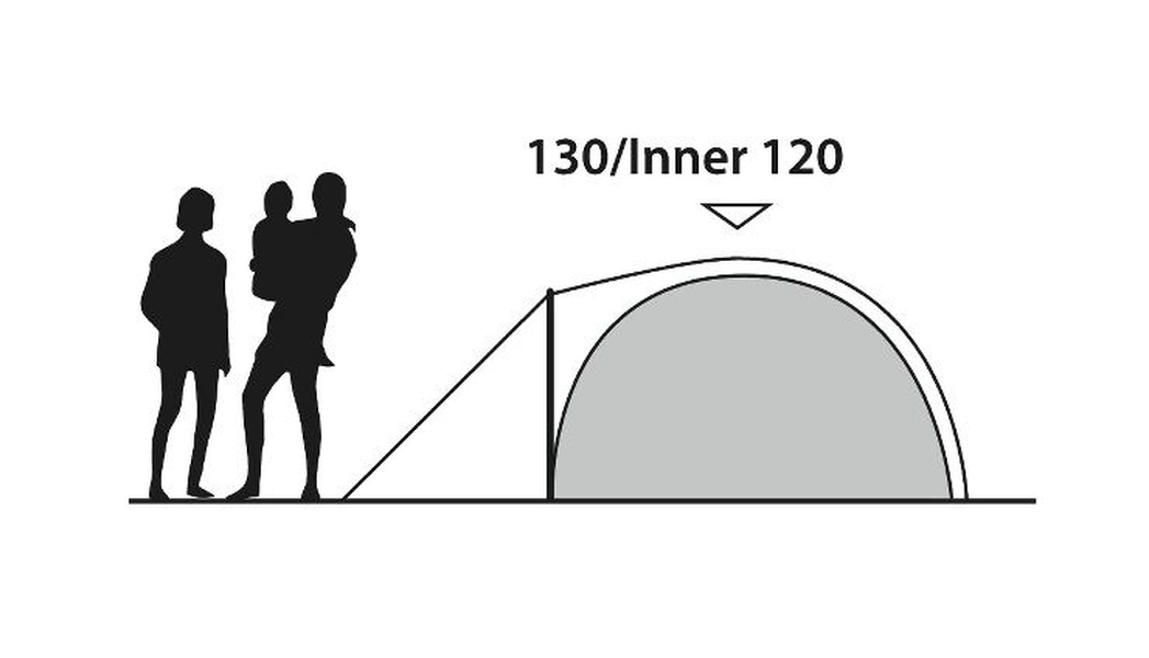 3 Personen Tunnelzelt Cloud 3