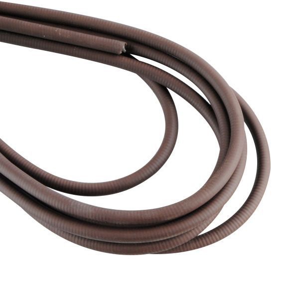 Spannfix-Gardinenspirale braun 3 m mit 5 Haken und 5 Ösen