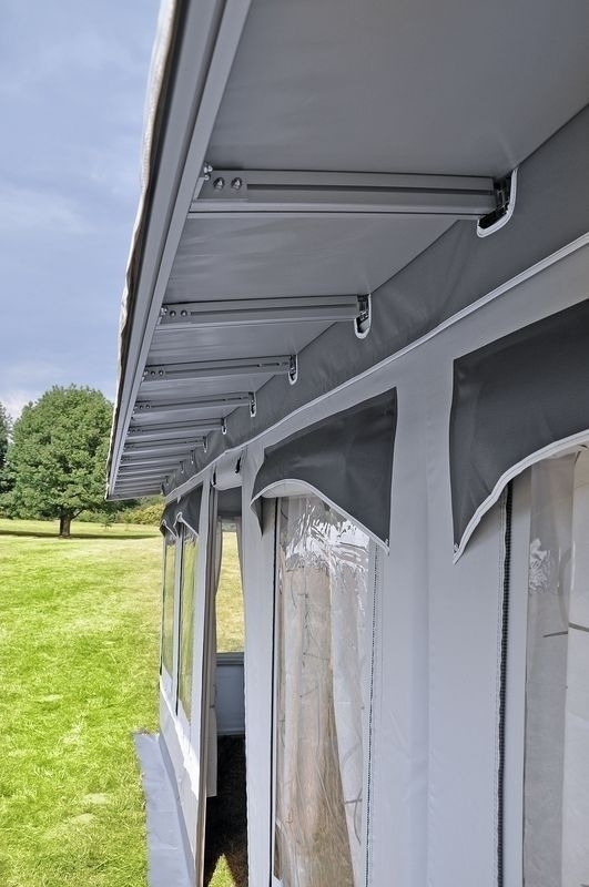 Freistehendes Dauerstandzelt Egeskov Sondermodell 680 x 300 cm