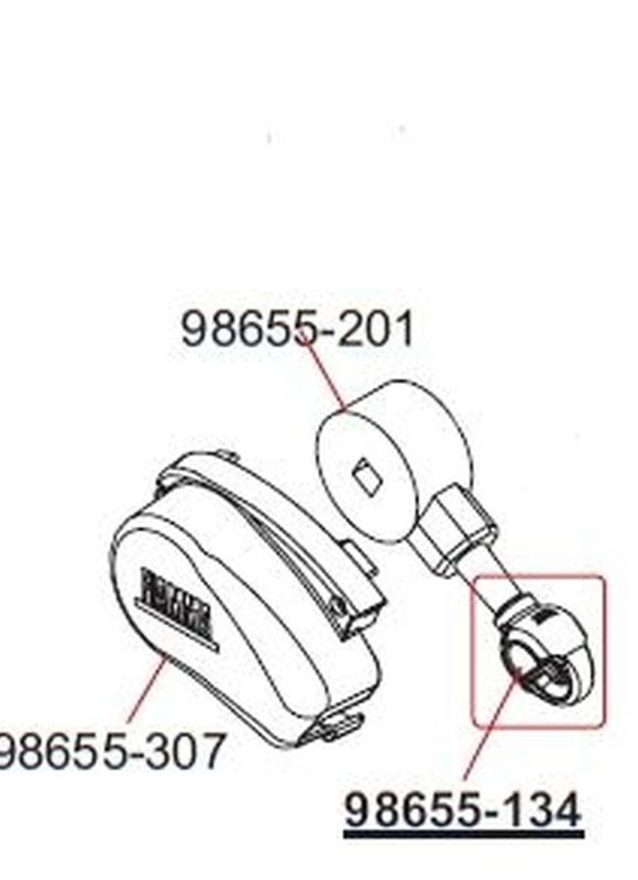 Endkappe F65s (links) - weiß