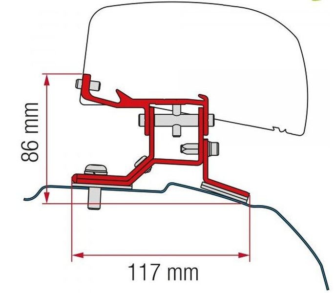 Kit Ford Custom L1 Markisenadapter F40