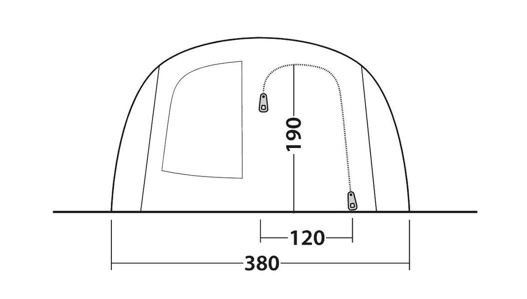 6-8 Personen Tunnelzelt Phoenix 6+2