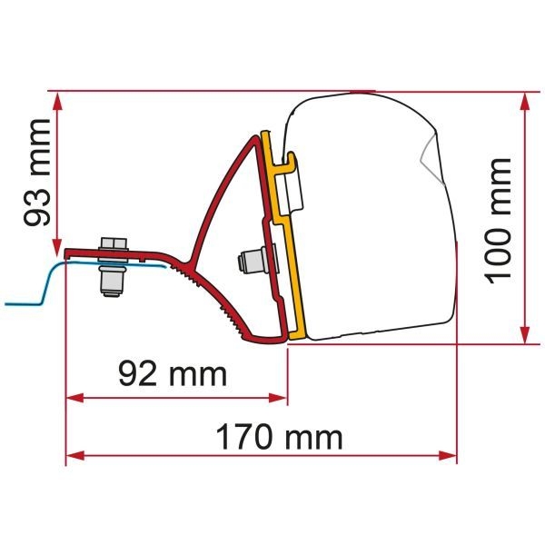 Fiamma Adapter Renault Trafic Deep Black F43