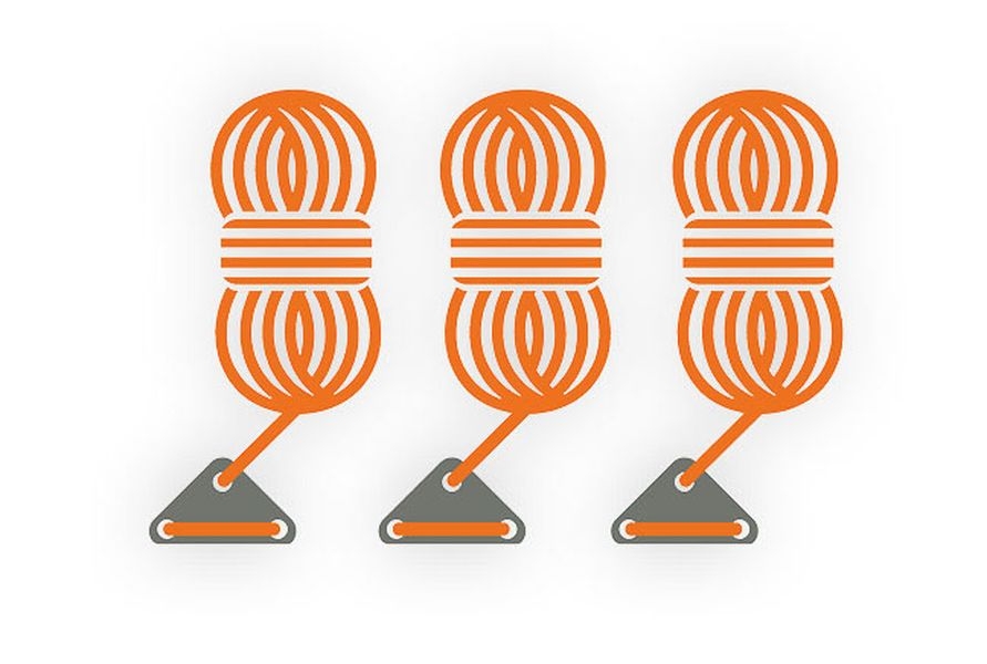 Abspannleine 3 Stück