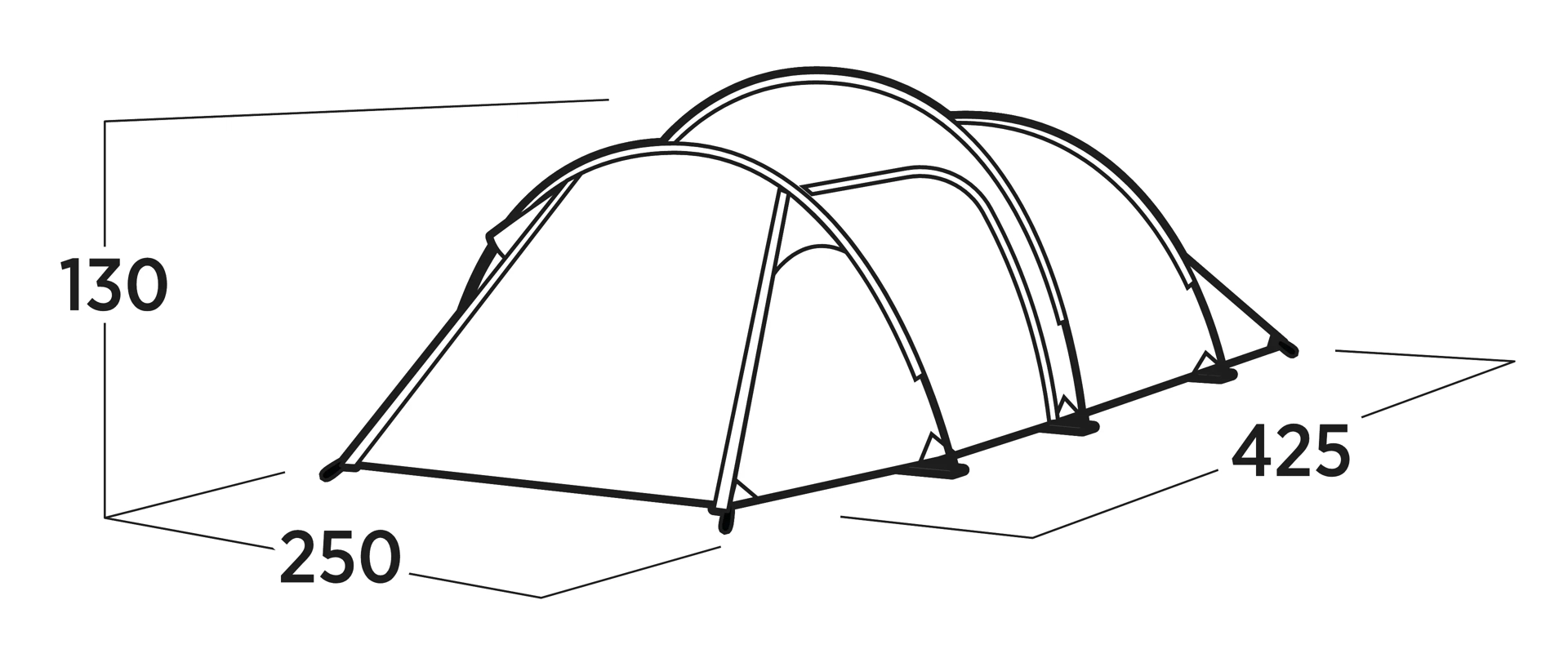 4 Personen Tunnelzelt Hemsedal 4 Ausstellungsstück