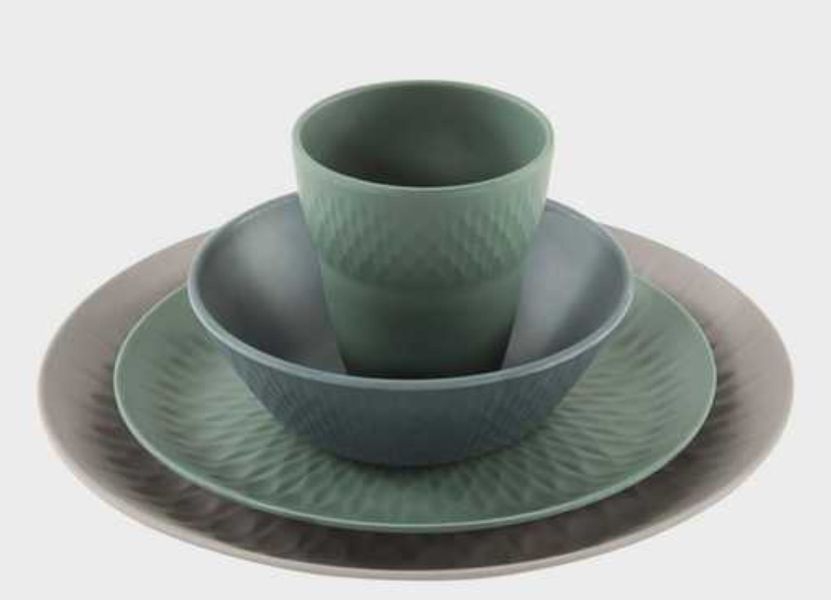2 Personen Geschirrset Lotus Bamboo