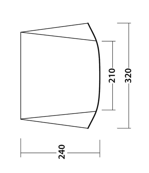 Vordach Touring Canopy Anbauhöhe 175-255 cm Vordach Touring Canopy Anbauhöhe 175-255 cm