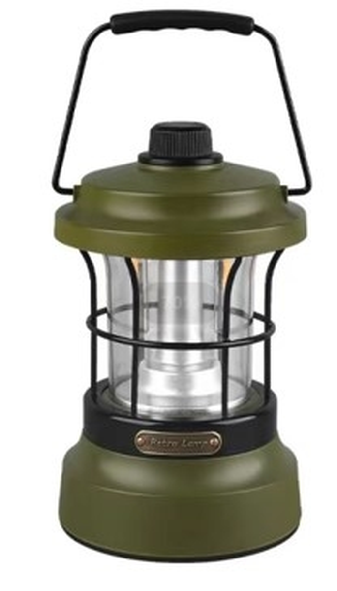 wiederaufladbare Retro Tischlampe Olive