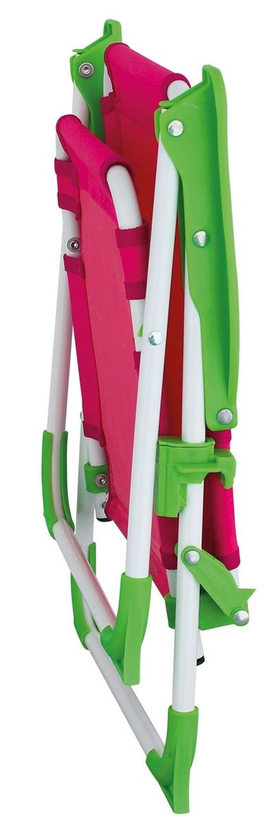 Fröhlicher Kinderstuhl "Nicky" mit Farbmix pink-grün