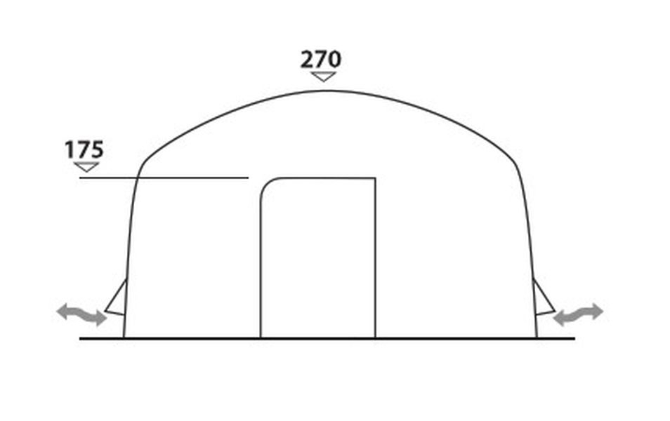 8 Personen Luftzelt Aero Yurt Ausstellungsstück