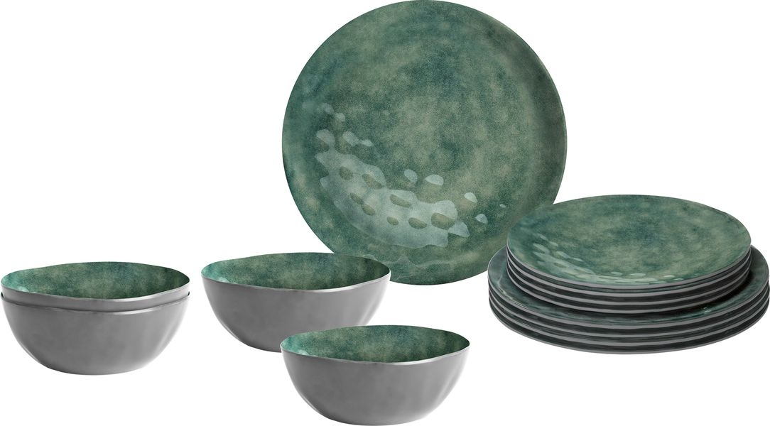 Geschirrset Midday Venetian Sea green 12-teilig