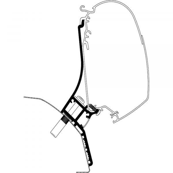 Adapter für Fiat Ducato ab Bj. 2006/07 H2 zu Omnistor 5200, Länge 4 m