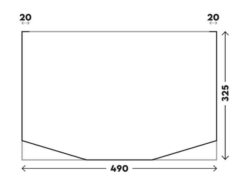 Luftvorzelt Soul 490x325cm