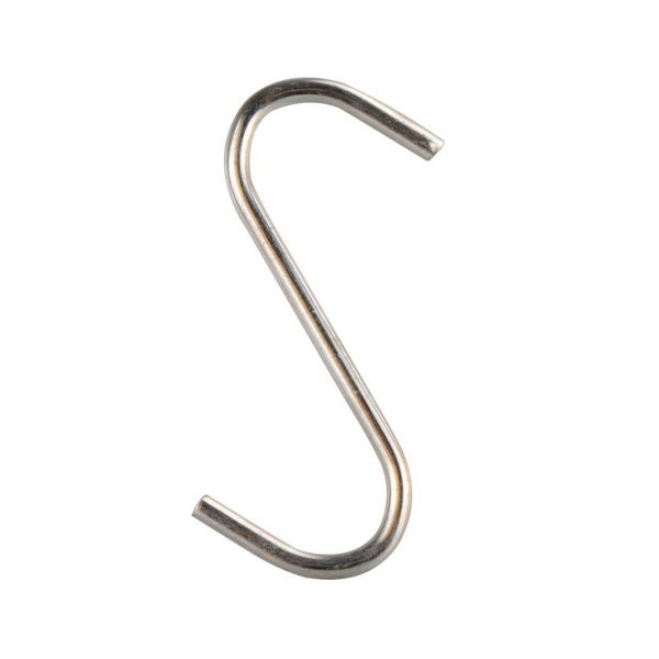 S-Haken silber, 5 Stück