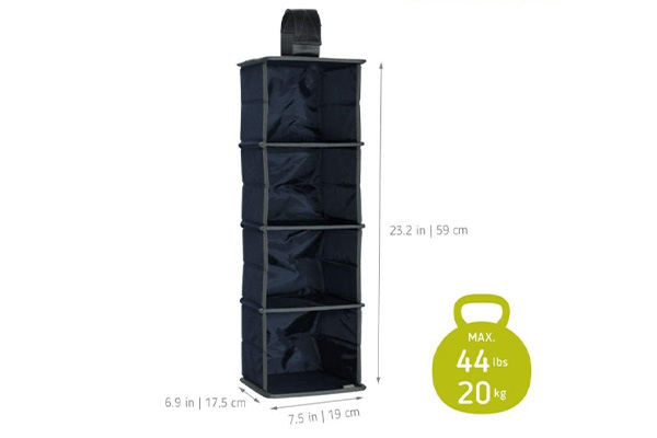 Meori Schrankorganizer 4-fach für Faltboxen Meori, Mini