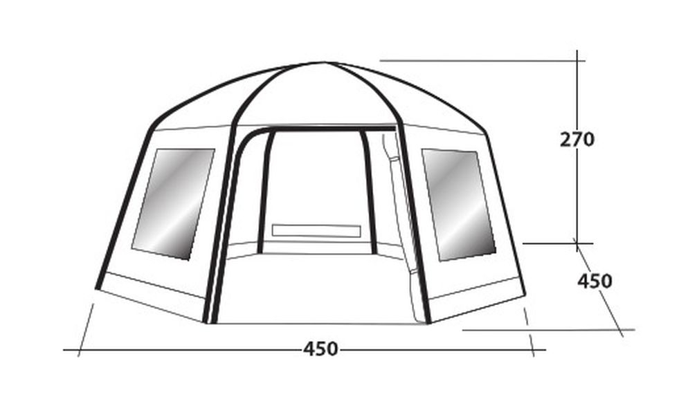 8 Personen Luftzelt Aero Yurt Ausstellungsstück