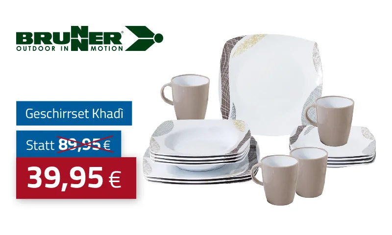 Brunner Geschirrset Khadi