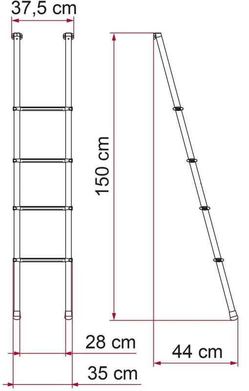 Leiter Deluxe 4B mit 4 Stufen