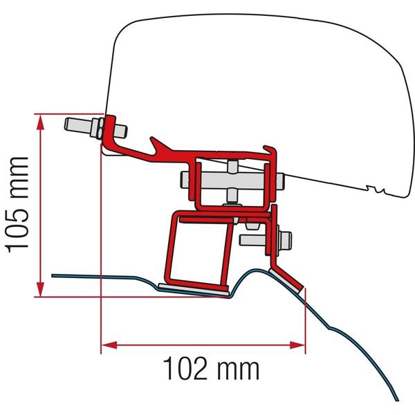 Kit Mercedes V-Klasse Markisenadapter für F40