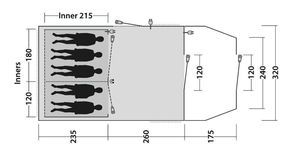 5 Personen Tunnelzelt Phoenix 5