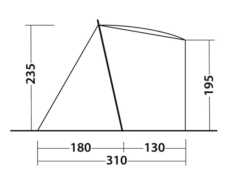 Heckzelt Sandcrest L