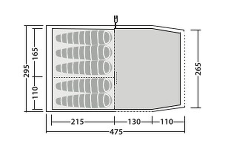 Falcon Cliff 5 blau Muster