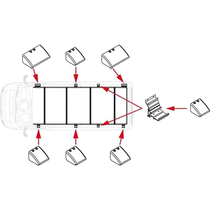 Ergänzungs-Kit Roof-Rail Ducato Extra