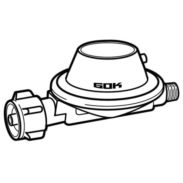 Niederdruckregler 0,8 kg/h 30 mbar
