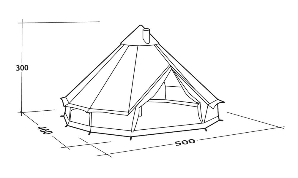 10 Personen Tipizelt Klondike Grande 10 Personen Tipizelt Klondike Grande