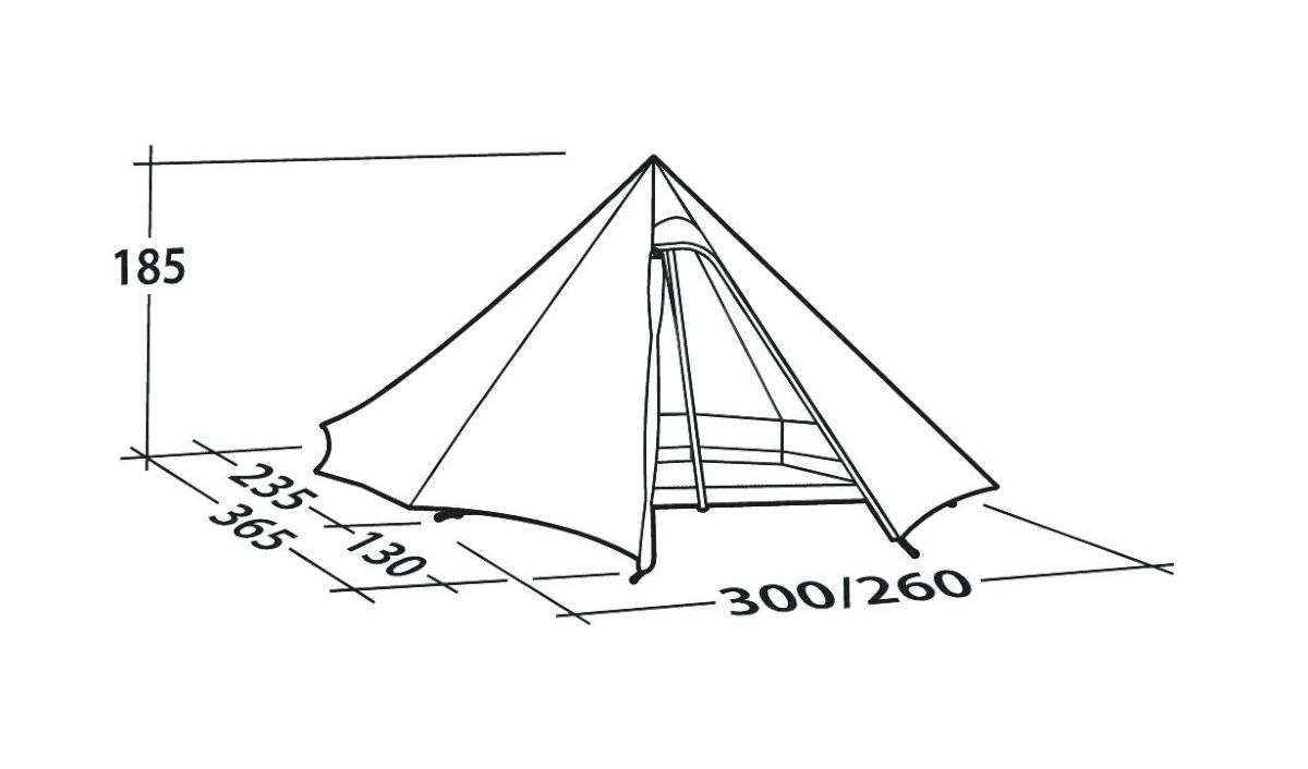 4-Personen Tipi Zelt Fairbanks