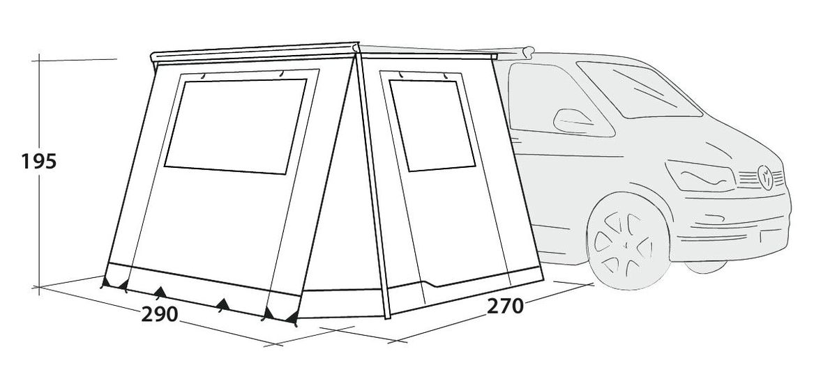 Markisenzelt Backroads Awning Room