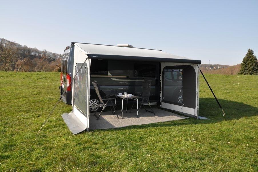 Hahn Seitenwand Set Korsika 2.0 inkl. Klemmprofil für Thule 5er Serie am Kastenwagen