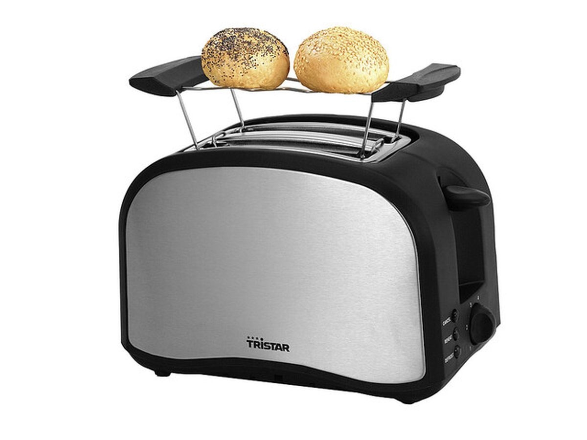Edelstahl Toaster mit 2 Toastkammern