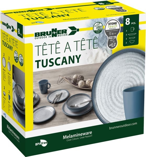 Geschirrset Tête-à-Tête Tuscany 8-teilig