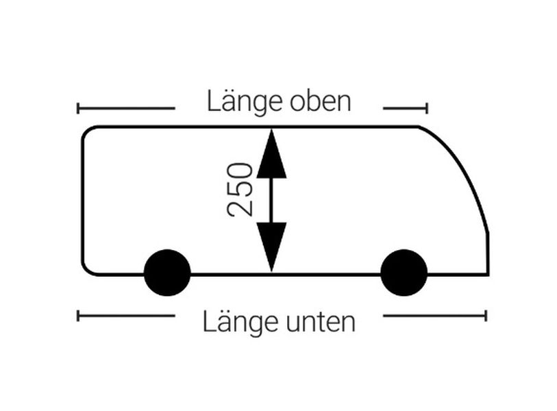 Hindermann Kompakt Integrierte Reisemobil-Schutzhülle Wintertime, 630 x 225 x 250 cm