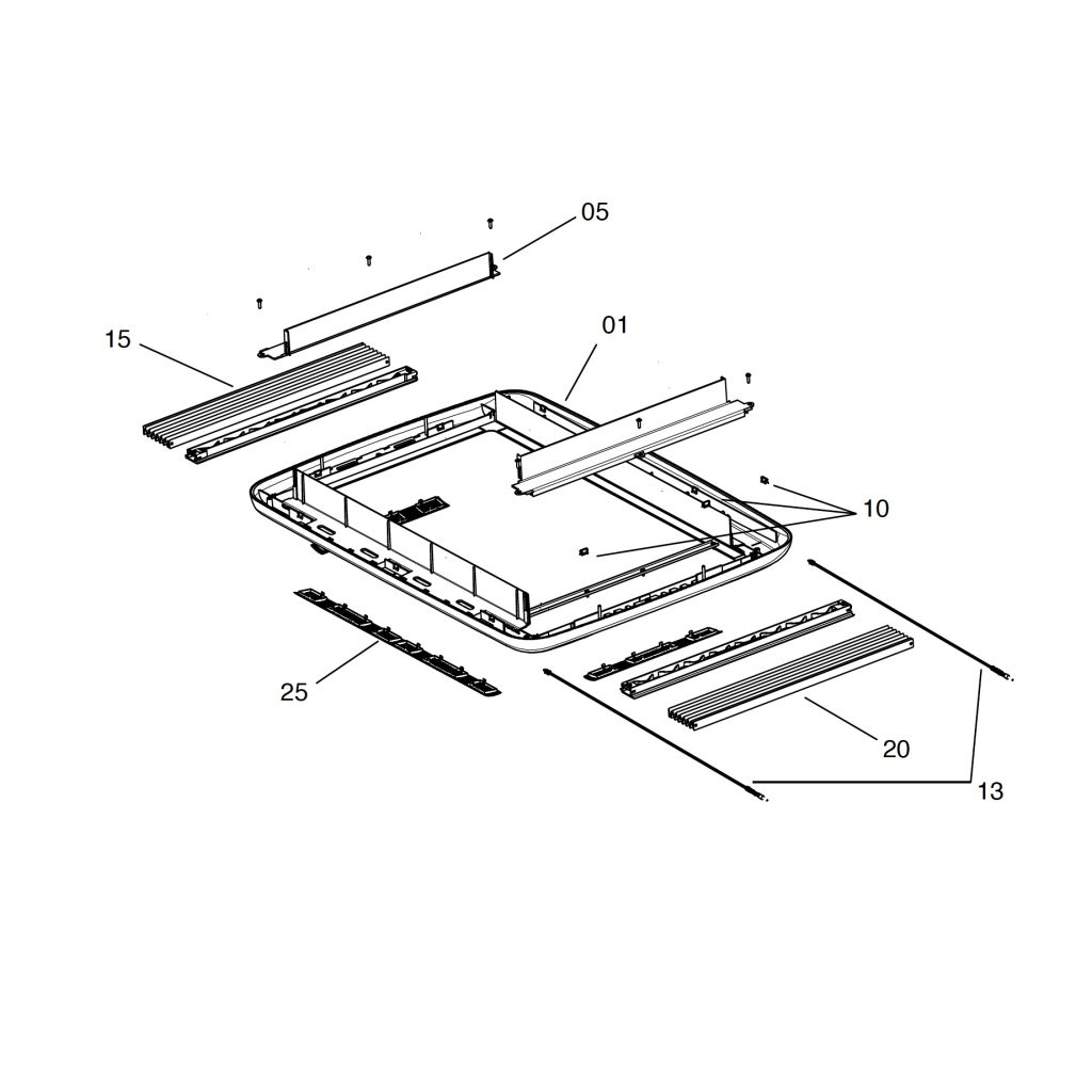 Innenrahmen komplett für Elektroantrieb