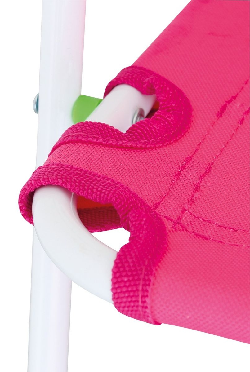 Fröhlicher Kinderstuhl "Nicky" mit Farbmix pink-grün