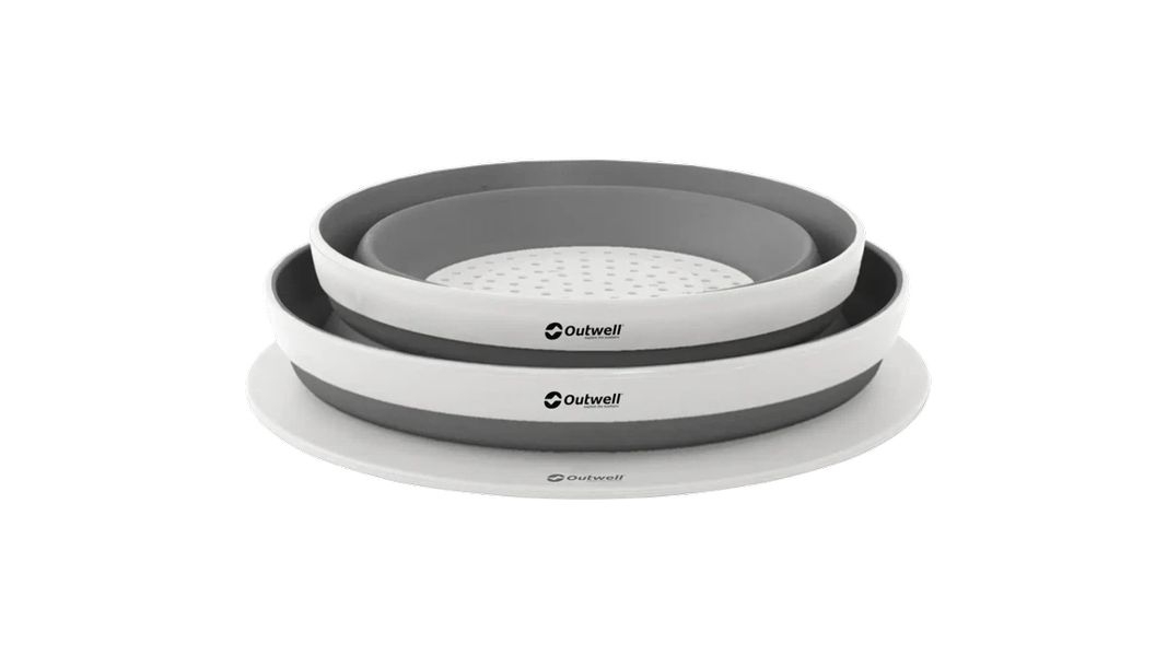 Collaps Schüssel- & Sieb-Set Grey Mist