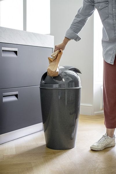 Schwingdeckeleimer 30 l ash grey