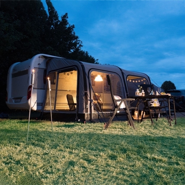 Westfield Wohnwagen Teilzelt Vega 375 Anbauhöhe 245 - 255 cm 1x aufgebaut