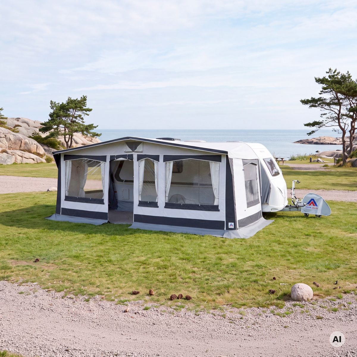 Dauerstandzelt Bornholm Tiefe 280 cm