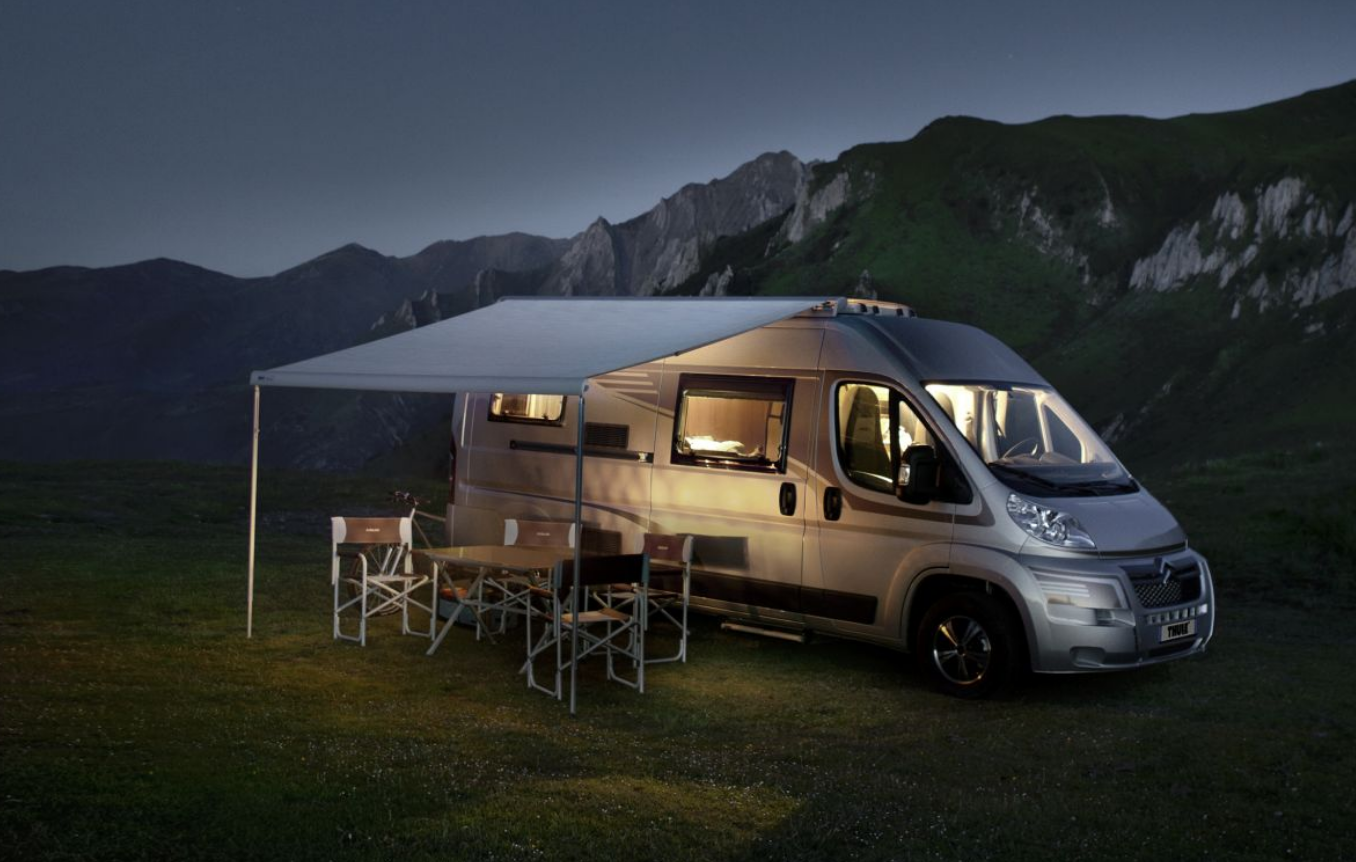 Markisenset Omnistor 6300 für Fiat Ducato ab 07/2006, anthrazit, 3,75 x 2,5 m