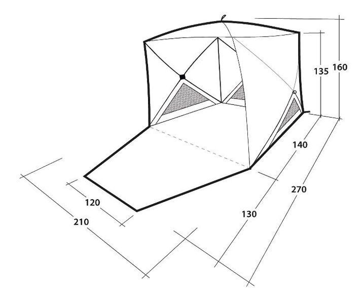 Compton Beach Shelter Ausstellungsstück