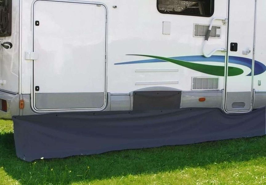 Bodenschürze mit Druckknöpfen für Reisemobile