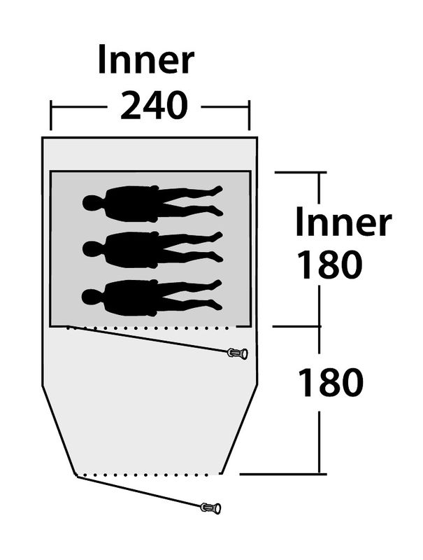 Outwell Flat Woven Teppich Woodville 3, 180 x 240 cm - Ausstellungsstück -