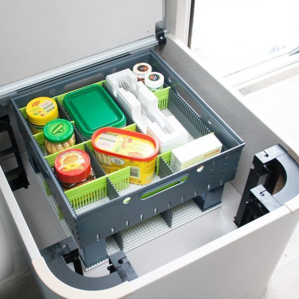 StauBOX komfortabler Haltegriff, stapelbar