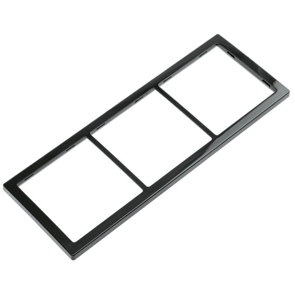 Abdeckrahmen 3-fach schwarz hochglanz, SB-verpackt