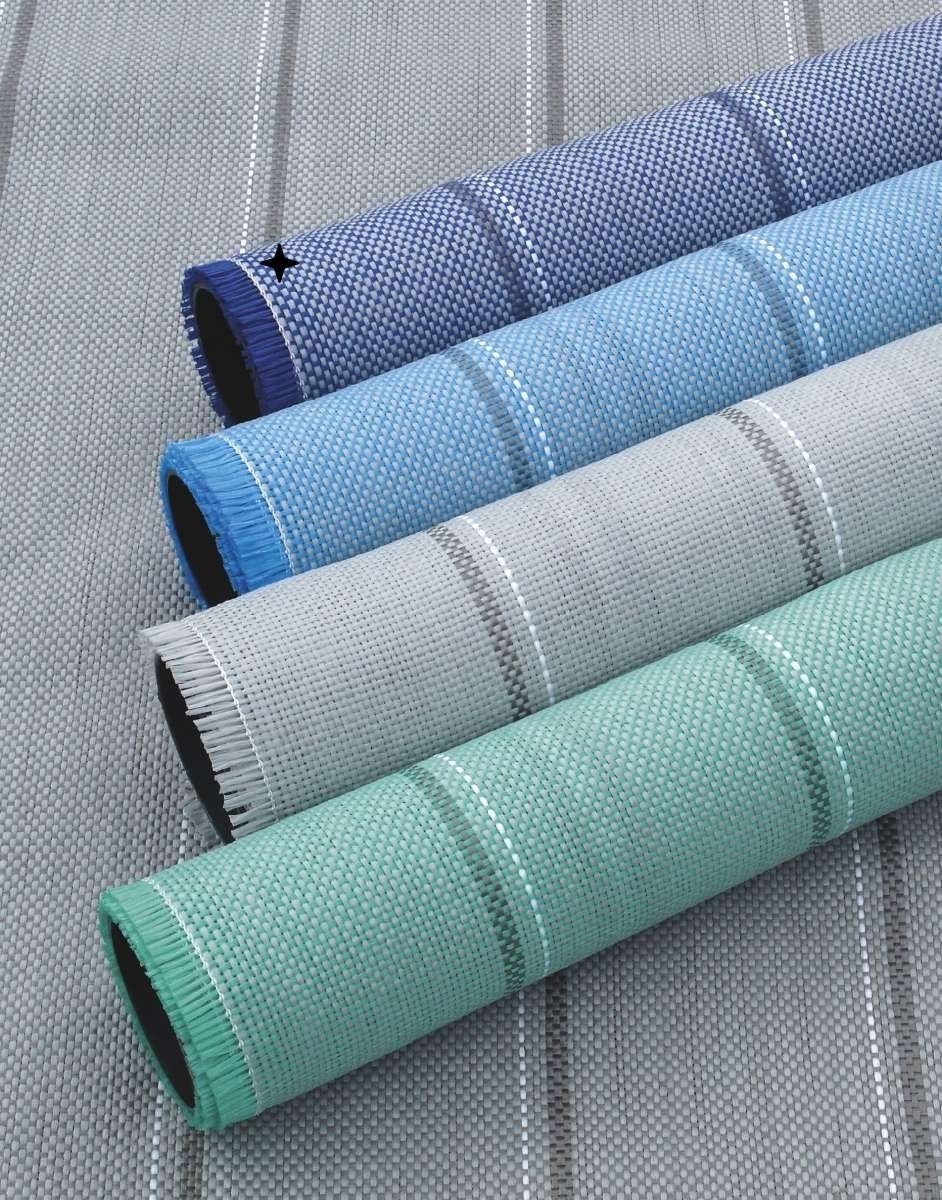 Arisol Vorzeltteppich Standard Rigato Farbe: dunkelblau 300 x 300 cm