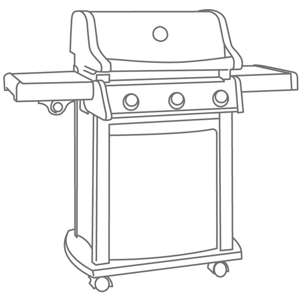 Grillabdeckung 130x45x107 cm