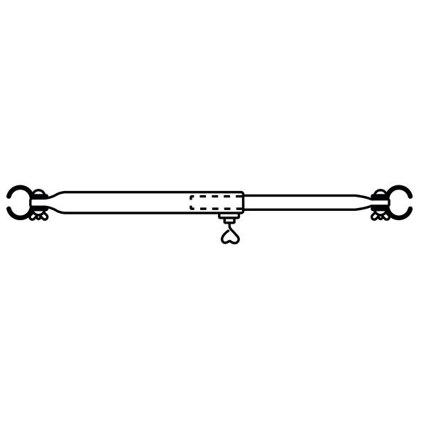 Dachauflage-/ Verandastange 32 mm Stahl 120-205 cm